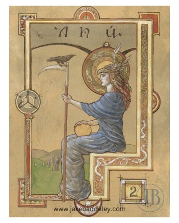 Jake Baddeley - Ceredwen 1 - giclee print on paper - 30 x 40 cm / 26 x 36 cm + 5 cm white border