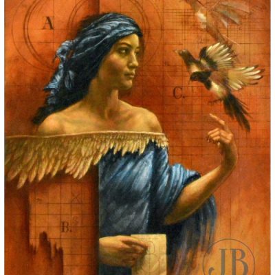 Jake Baddeley - Conception II - oil on canvas - 90 x 70 cm