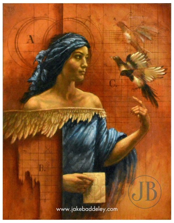 Jake Baddeley - Conception II - oil on canvas - 90 x 70 cm
