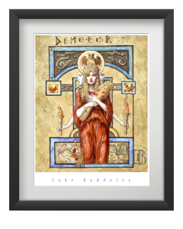 Jake Baddeley - Demeter I - ink on paper -30 x 25 cm