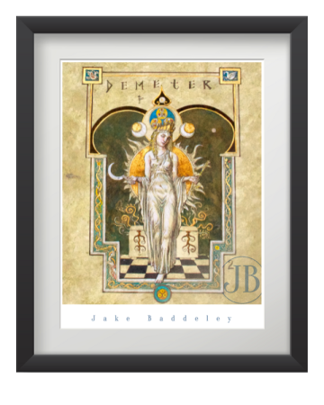 Jake Baddeley - Demeter II - ink on paper -30 x 25 cm