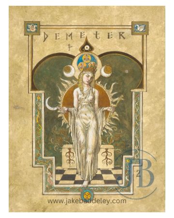 Jake Baddeley - Demeter 2 - giclee print on paper - 30 x 40 cm / 26 x 36 cm + 5 cm white border