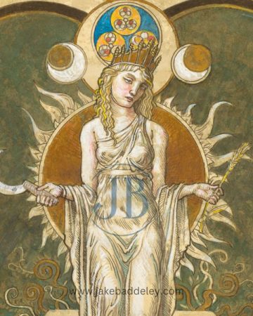 Jake Baddeley - Demeter 2 - giclee print on paper - 30 x 40 cm / 26 x 36 cm + 5 cm white border - DETAIL