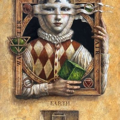 Jake Baddeley - The Elements - Earth - oil on panel - 50 x 35 cm - 2025