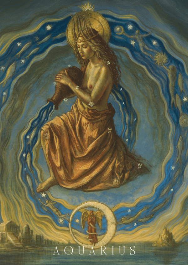 A6 Postcard Aquarius - front
