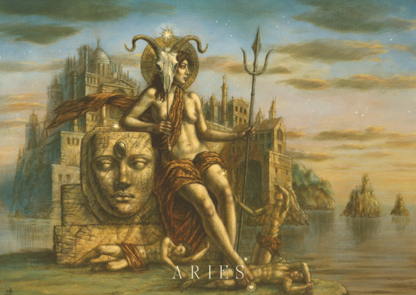 A6 Postcard Aries - front
