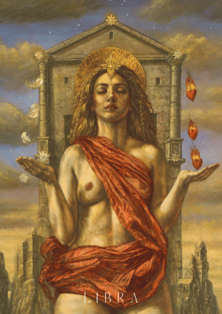A6 Postcard Libra - front