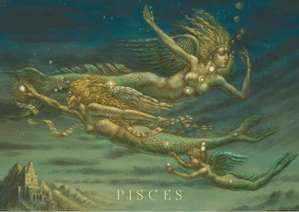 A6 Postcard Pisces - front