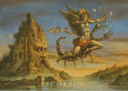A6 Postcard Scorpio - front