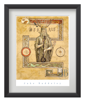 Jake Baddeley - Hekate I - ink on paper -30 x 25 cm