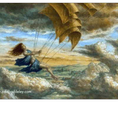 Jake Baddeley - Surrender - oil on panel - 36 x 23 cm - 2025