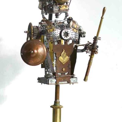 Jake Baddeley - "Knight" - scrap metal - 2023