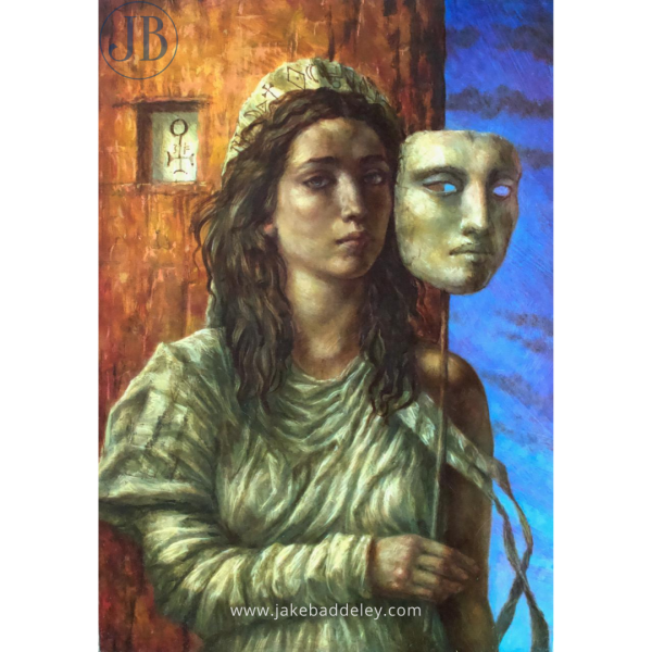 Jake Baddeley - Mystos - oil on panel - 50 x 35 cm - 2023