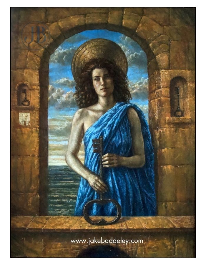 Jake Baddeley - The Key - oil on panel - 90 x 70 cm - 2023