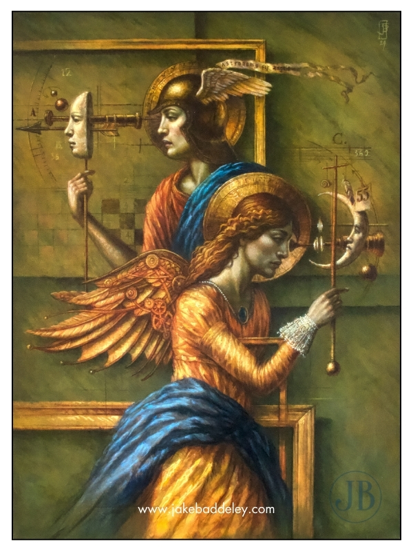 Jake Baddeley - Astronomy for Angels - oil on canvas - 80 x 60 cm - 2024