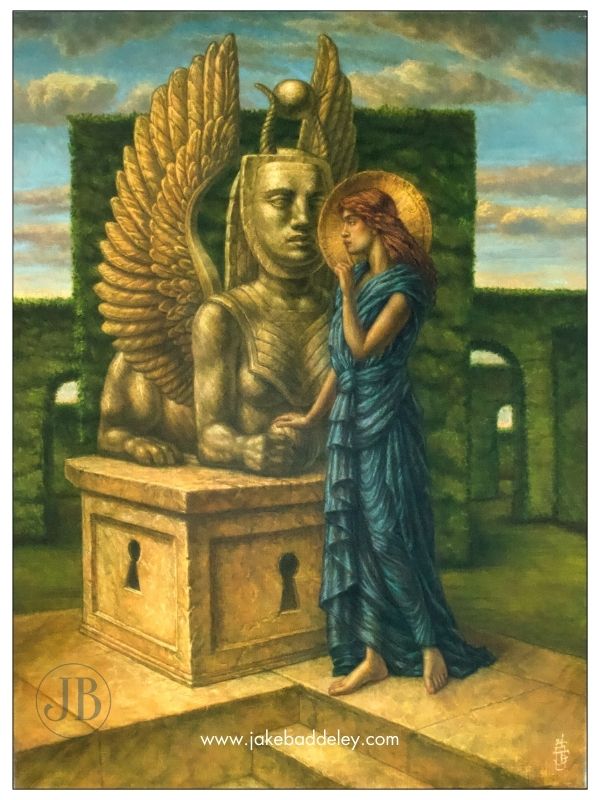 Jake Baddeley - Bewitching the Sphinx - oil on canvas - 80 x 60 cm - 2024