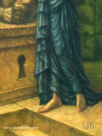 Jake Baddeley - Bewitching the Sphinx - oil on canvas - 80 x 60 cm - 2024 - detail 2