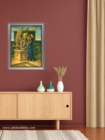 Jake Baddeley - Bewitching the Sphinx - oil on canvas - 80 x 60 cm - 2024 -in room 1