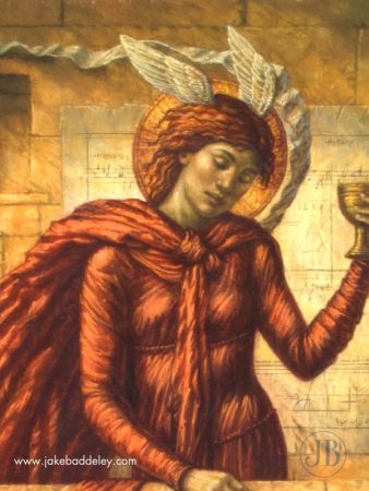 Jake Baddeley - River of Lethe - oil on canvas - 80 x 60 cm - 2024 - detail 2