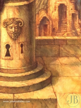 Jake Baddeley - The Vision - oil on canvas - 80 x 60 cm - 2024 - detail 1