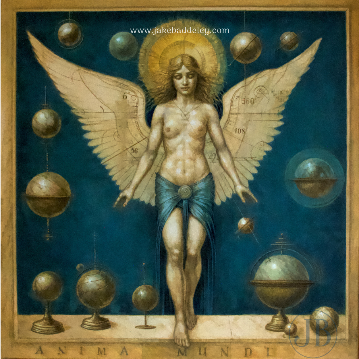 Jake Baddeley - Anima Mundi - oil on canvas - 90 x 90 cm - 2025