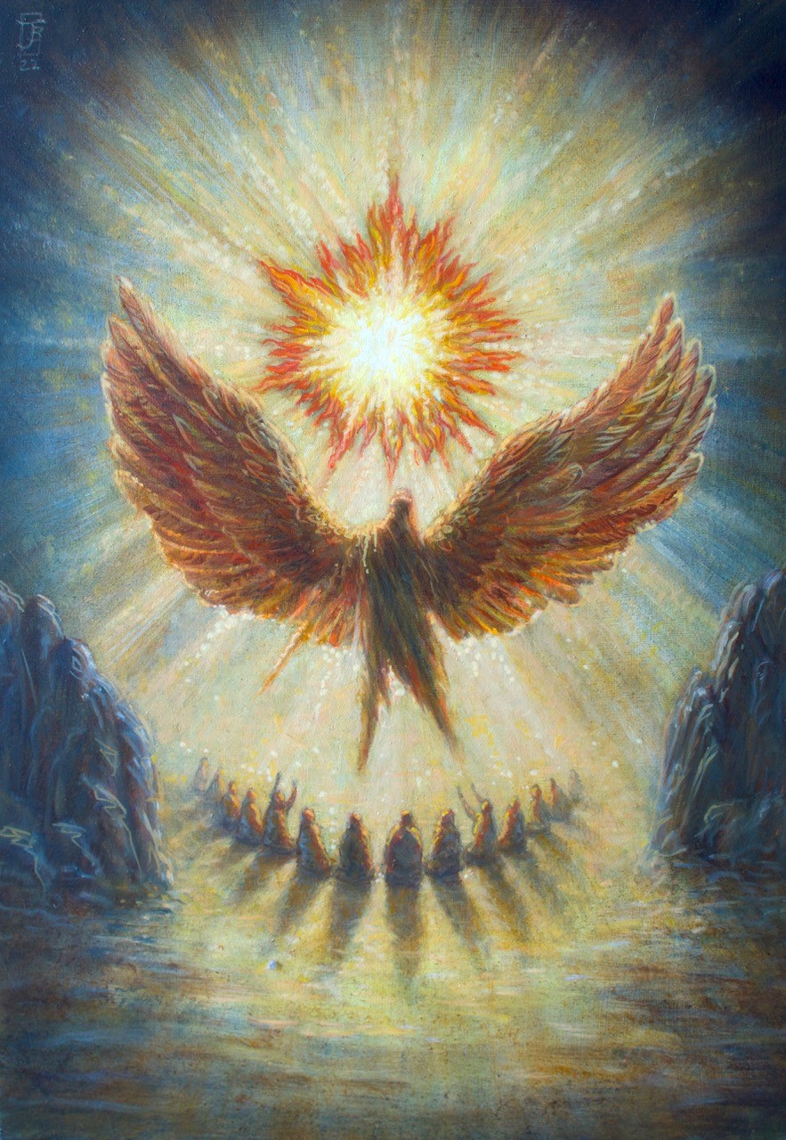 Jake Baddeley - Angel of Darkness - oil on panel