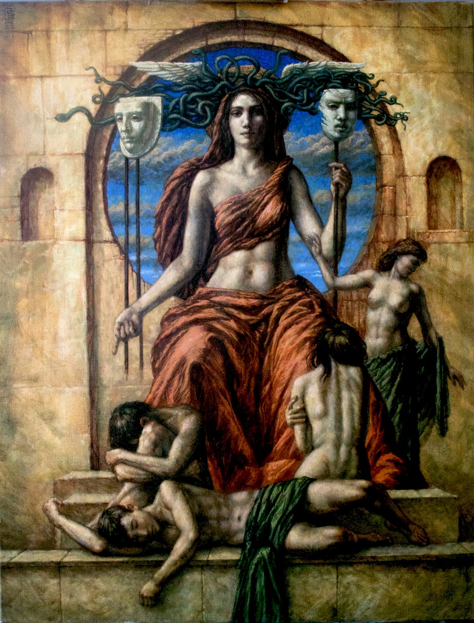 Jake Baddeley - DaMuse -oil on canvas - 90 x 70 cm - 2022