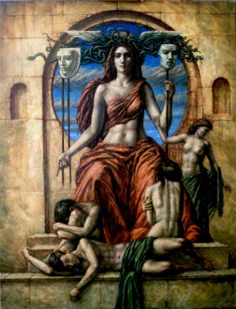 Jake Baddeley - Da Muse - oil on canvas - 90 x 70 cm - 2022 - SOLD