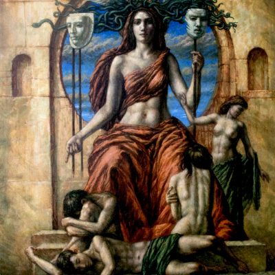 Jake Baddeley - Da Muse - oil on canvas - 90 x 70 cm - 2022