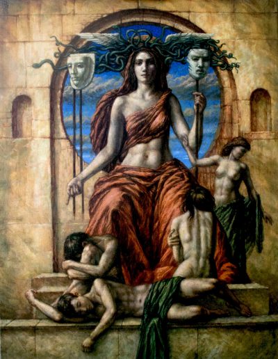 Jake Baddeley - Da Muse - oil on canvas - 90 x 70 cm - 2022