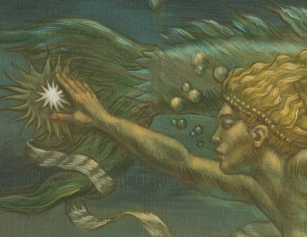 Jake Baddeley - Pisces - oil on canvas - 70 x 90 cm - detail