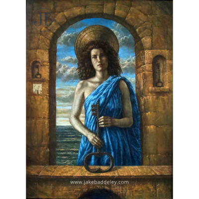 Jake Baddeley -The Third Gate - oil on canvas - 90 x 70 cm - 2023