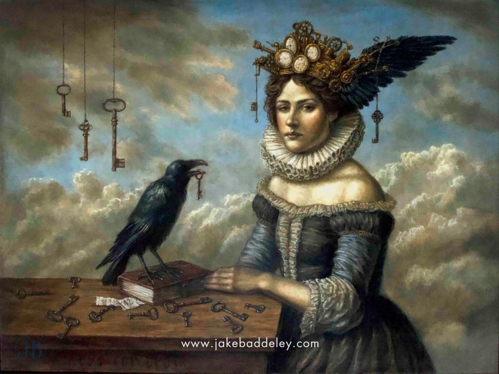Jake Baddeley - Keys for Crows - oil pain on canvas - 60 x 80 cm - 2026 - available