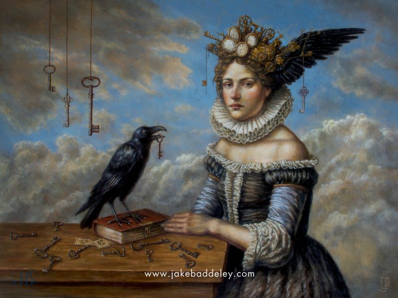 Jake Baddeley - Keys for Crows - oil on canvas - 80 x 60 cm - 2026 - available