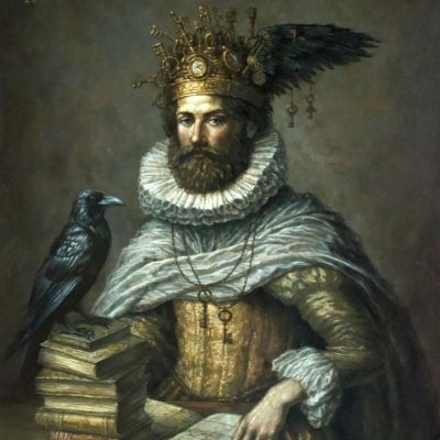 Jake Baddeley - King of Crows - oil on canvas - 50 x 60 cm - 2026 - available