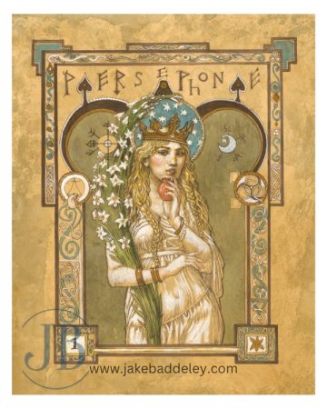 Jake Baddeley - Persephone 1- giclee print on paper - 30 x 40 cm / 26 x 36 cm + 5 cm white border