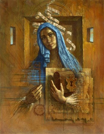 Jake _Baddeley - Under Lock and Key - oil on canvas - 90 x 70 cm - 2004