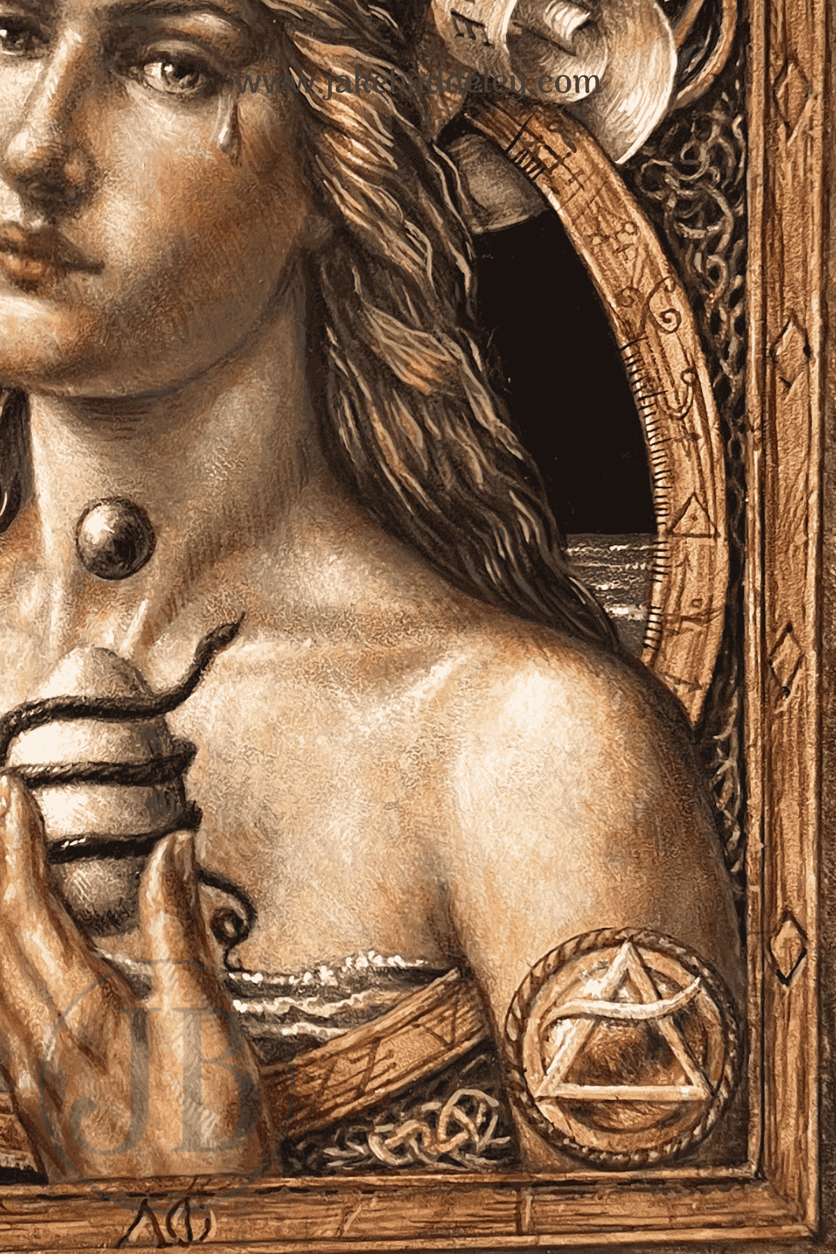 Jake Baddeley - The Elements - The Void - oil on panel - 50 x 35 cm - 2025 - detail
