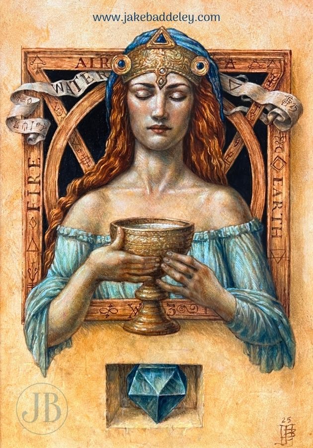 Jake Baddeley - The Elements - Water - oil on panel - 50 x 35 cm - 2025