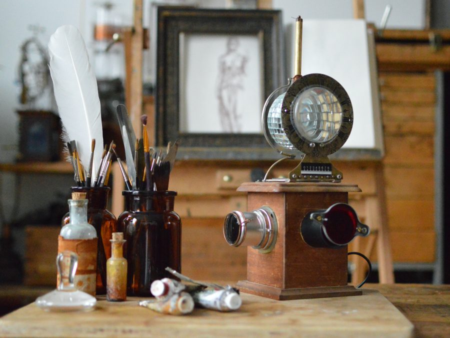 Jake Baddely - the interior of the Studio
