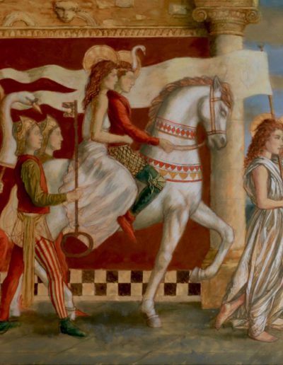 The Procession - oil paint on canvas - 70 x 140 cm - 2016 - Commission