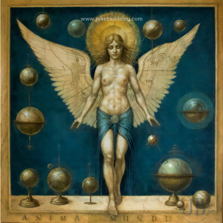 Jake Baddeley -Anima_Mundi - oil on canvas - 90 x 90 cm - 2025