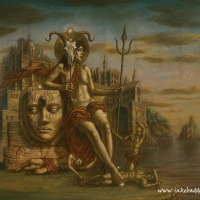 Jake Baddeley - Aries - oil on canvas - 90 x 70 cm - 2014