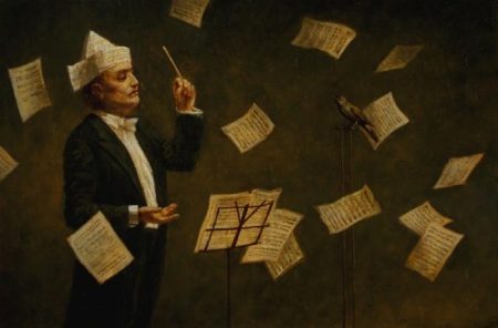 Jake Baddeley - Virtuoso- oil on panel - 2012 - SOLD