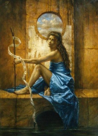 Jake Baddeley - 3 Worlds - oil on canvas - 90 x 70 cm - 2010 - SOLD