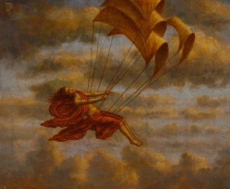 Jake Baddeley - Carried Away - oil on panel - 25 x 30 cm - 2012 - SOLD