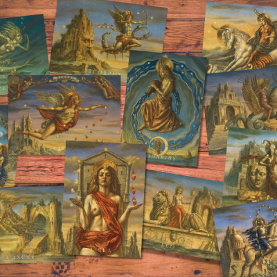 Zodiac Postcard series