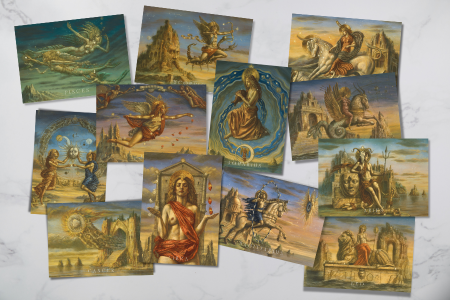 Zodiac Postcard Series